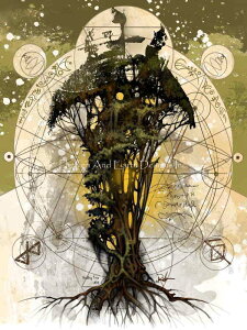 Richard Lorenz �N���X�X�e�b�` �}�� �h���イ �`���[�g �y Healing Tree �z Heaven And Earth Designs �A�� �㋉�� �V���G�b�g �e