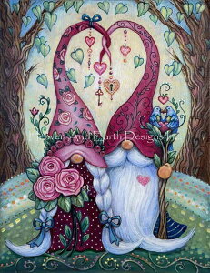 Marjorie Sarnat �N���X�X�e�b�` �}�� �h���イ �`���[�g �y Gnome Is Where the Heart Is �z Heaven And Earth Designs �㋉�� �S�u���� ���l �d�� �t�F�A���[