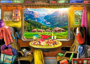 Lars Stewart �N���X�X�e�b�` �}�� �h���イ �`���[�g �y Switzerland Train Ride �z Heaven And Earth Designs �㋉�� ���i �X�C�X �`�[�Y�t�H���f�� ���s �� ���
