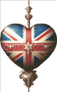 Malcolm Watson �N���X�X�e�b�` �h���イ �`���[�g Heaven And Earth Designs �}�� HAED �y Heart of the Union No Background / �w�i���� �z