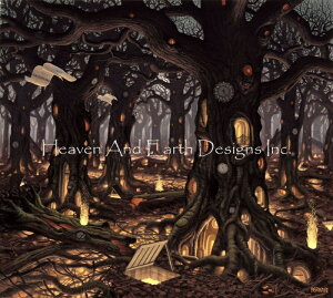 Jacek Yerka �N���X�X�e�b�` �}�� �h���イ �`���[�g �y Autumn JY Request A Size �z Heaven And Earth Designs �㋉�� ���i �X