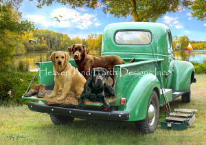 Greg & Company LLC �N���X�X�e�b�`�h���イ�`���[�g HAED �}�� �y Lets Go Fishing �z Heaven And Earth Designs ���� �C�k �� �S�[���f�����g���o�[ �S�[���f�����g���[�o�[