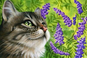 Irina Garmashova �N���X�X�e�b�` �}�� �h���イ �`���[�g �y Purple Vetch Request A Size Flipped �z Heaven And Earth Designs �㋉�� �l�R �˂� �L �L���b�g