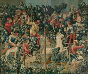 Unicorn Tapestries�i ���j�R�[���E�^�y�X�g���[ �j ���� ���p �G�� �|�p �y The Unicorn Tapestries 3 �z HAED �N���X�X�e�b�`�h�J �}�� Heaven And Earth Designs �㋉�� �S�ʎh��