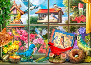 Lars Stewart �N���X�X�e�b�` �}�� �h���イ �`���[�g �y Birdwatching Fun �z Heaven And Earth Designs �㋉�� �Ƃ� �� �g�� �o�[�h