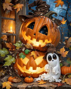 Lori Maloy �N���X�X�e�b�` �h���イ �`���[�g HAED �}�� �y Spooky Season �z Heaven And Earth Designs �㋉�� ���ڂ��� ��Z �J�{�`�� �W���b�N�I�[�����^�� �W���b�N�I�����^�� �n���E�B�[�� �n���E�B��
