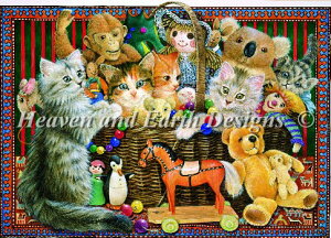 Heaven And Earth Designs (HAED) NXXeb`hJ } A ᔠ̔L Cats in The Toy Box Sʎh ㋉