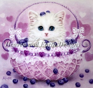 �����イ�N���X�X�e�b�`�}�� HAED Heaven And Earth Designs Kayomi Harai �u���[�x���[�E�o�X�P�b�g Mini Blueberry Basket �㋉�� �S�ʎh��