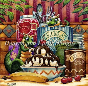 �N���X�X�e�b�`�}�� �`���[�g HAED ��| �㋉�� �y�y���݂̃T���f�[�p�t�F�z Mini Sundae Delight