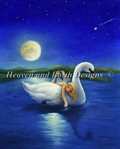 Heaven And Earth Designs(HAED) NXXeb`hJ } A ̗d Fairy On Swan Sʎh ㋉