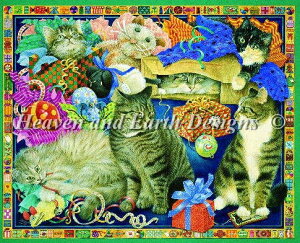 Heaven And Earth Designs (HAED) NXXeb`hJ } A v[gƔL Cats With All The Presents Sʎh ㋉