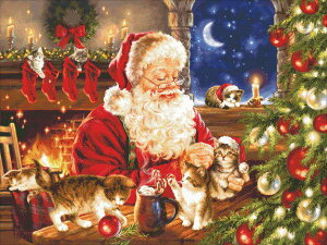 NXXeb`hJ } A Heaven And Earth Designs (HAED) qL̃NX}X Kitten Christmas Sʎh ㋉
