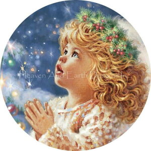 �N���X�X�e�b�`�h�J �}�� Heaven And Earth Designs (HAED) �N���X�}�X�̊肢 Ornament My Christmas Wish �㋉��