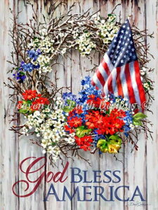 NXXeb`hJ } A Heaven And Earth Designs (HAED) S̉ԗ Patriotic Wreath Sʎh ㋉