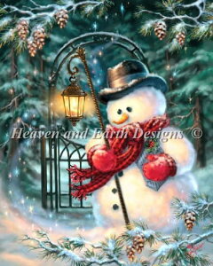 NXXeb`hJ } A Heaven And Earth Designs (HAED) f̃NX}XEXm[} The Enchanted Christmas Snowman Sʎh ㋉