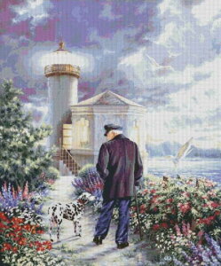 �N���X�X�e�b�`�h�J �}�� Heaven And Earth Designs (HAED) ����� The Lighthouse Keeper �S�ʎh�� �㋉��
