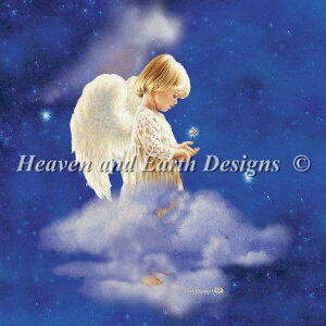 �N���X�X�e�b�`�h�J �}�� Heaven And Earth Designs (HAED) �N���X�}�X�̐��Ɋ肢�� Wish Upon A Christmas Star �S�ʎh�� �㋉��