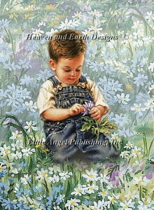 NXXeb`hJ } A Heaven And Earth Designs (HAED) fCW[ƒj̎q Boy With Daisies Sʎh ㋉