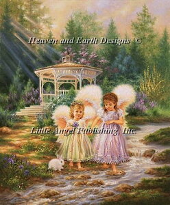 �N���X�X�e�b�`�h�J �}�� �A�� Heaven And Earth Designs (HAED) �o���̓V�g Sister Angels �S�ʎh�� �㋉��