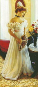 Heaven And Earth Designs (HAED) NXXeb`hJ } A ThENbN qƃtH[}hX Formal Gown With Fan Sʎh ㋉