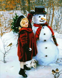 Heaven And Earth Designs (HAED) NXXeb`hJ } A ThENbN ƐႾ Girl Snowman Sʎh ㋉