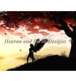 Heaven And Earth Designs (HAED) クロスステッチ刺繍 図案 輸入 夜明けの天使 Angel at Dawn 上級者