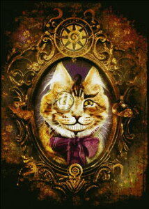 �����イ�N���X�X�e�b�`�}�� HAED �`�F�V���L Heaven And Earth Designs Aimee Stewart �㋉�� Mini Cheshire Cat �S�ʎh��