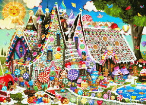 HAED クロスステッチ刺繍 図案 Heaven And Earth Designs 輸入 Aimee Stewart ジンジャークッキー Gingerbread Manor 全面刺し 上級者