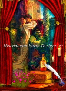 �N���X�X�e�b�`�h�J �}�� HAED Heaven And Earth Designs ���~�I�ƃW�����G�b�g Aimee Stewart �S�ʎh�� QS Romeo And Juliet �㋉��