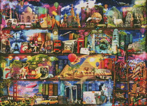Heaven And Earth Designs HAED NXXeb`hJ } A EsƖ{I Supersized World Travel Bookshelf Sʎh ㋉ nCx