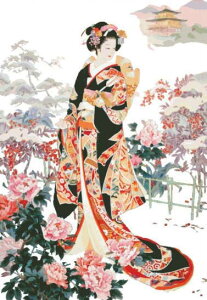 Haruyo Morita クロスステッチ 図案 刺しゅう チャート 【 Mini Fuyune NO BK 】 Heaven And Earth Designs 輸入 上級者 ドラゴン 龍 竜