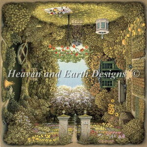 Jacek Yerka �N���X�X�e�b�`�h�J�`���[�g HAED �}�� �ySupersized Gardeners Garden Max Colors�z Heaven And Earth Designs �㋉�� ���