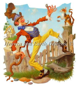 �N���X�X�e�b�`�h�J �}�� Heaven And Earth Designs HAED �X�R�b�g�E�O�X�^�t�\�� �Ȃ������j The Crooked Man �㋉��