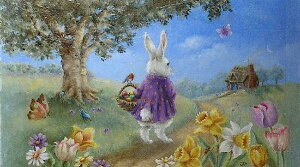 NXXeb`hJ } HAED Heaven And Earth Designs A ㋉ Nancy Faulkner ̏H Bunny on the Path Sʎh