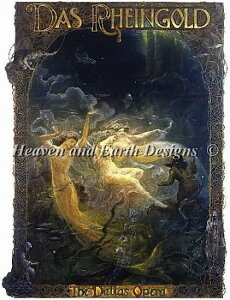 �L�k�R���}�x�E�N���t�g �N���X�X�e�b�`�h�J �}�� HAED Heaven And Earth Designs �A�� �㋉�� Das Rheingold Opera Poster �S�ʎh��