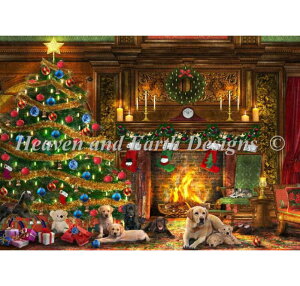 NXXeb`hJ } HAED NX}X Heaven And Earth Designs A ㋉ Dominic Davison jՂ̃uh[ Festive Labradors Sʎh