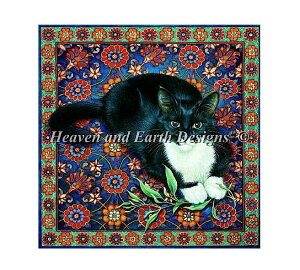 NXXeb`hJ } Heaven And Earth Designs HAED A ㋉ Lesley Ivory IG^OƔL Posky on Oriental Rug Sʎh