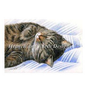 } Heaven And Earth Designs NXXeb`hJ HAED A ㋉ Irina Garmashova L Sleepy Tabby Sʎh