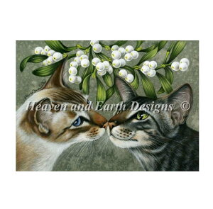 �}�� Heaven And Earth Designs �N���X�X�e�b�`�h�J HAED �㋉�� Irina Garmashova ���h���M�̉��̔L Under The Misletoe �S�ʎh��