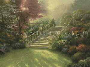 Thomas Kinkade �N���X�X�e�b�`�h���イ�`���[�g HAED �}�� �yStairway to Paradise Max Colors�z Heaven And Earth Designs ��� �㋉�җl����