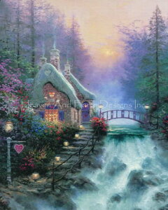 Thomas Kinkade NXXeb` } hイ `[g y Mini Sweetheart Cottage II RAS z Heaven And Earth Designs A ㋉ i   o[TCh Re[W