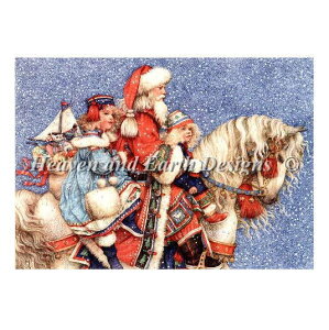 Heaven And Earth Designs HAED NXXeb`hJ} A ㋉ Yvonne Gilbert nɏT^ Santa On Horse Sʎh