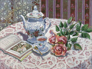 Heaven And Earth Designs �N���X�X�e�b�`�h�J HAED �}�� �㋉�� Erin Dertner �e�B�[�^�C���̎� Teatime Poetry �S�ʎh��