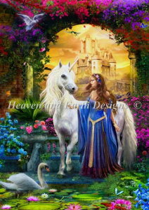 Krasny Jan Patrik NXXeb` } hイ `[g y Mini Princess And The Unicorn In The Cloisters z Heaven And Earth Designs A ㋉  P Pl jR[ n