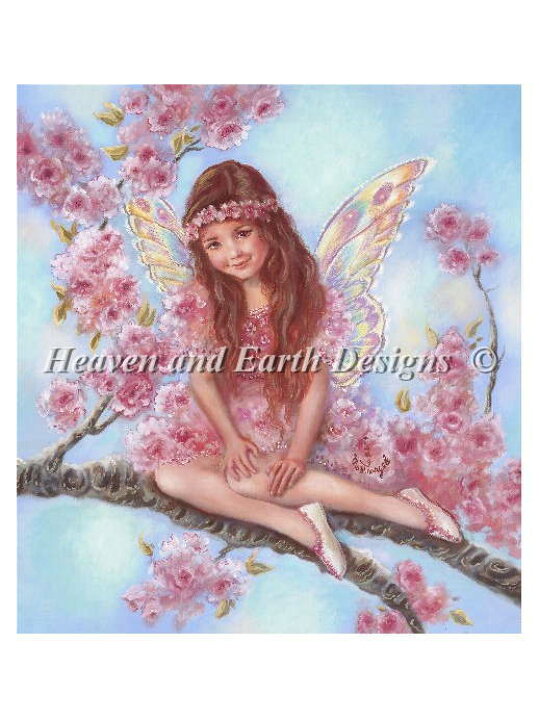 楽天市場 クロスステッチ刺繍 図案 Heaven And Earth Designs Haed 輸入 上級者 Judy Mastrangelo 桜の妖精 Cherry Blossom Fairy 全面刺し クロスステッチ手芸雑貨シーボンヌ