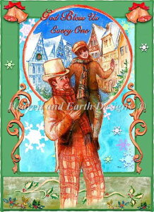 NXXeb`hJ } Heaven And Earth Designs HAED A ㋉ Judy Mastrangelo _݂͂Ȃj God Bless Us Everyone Sʎh