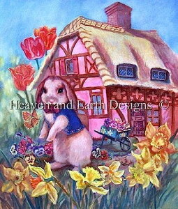 HAED NXXeb`hJ} Heaven And Earth Designs A ㋉ Judy Mastrangelo ̉ Bunny House Sʎh
