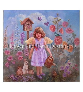 HAED NXXeb`hJ} Heaven And Earth Designs A ㋉ Judy Mastrangelo K[fjOEGWF Gardening Angel Sʎh