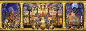 ししゅうクロスステッチ図案 HAED エジプトの寺院 Heaven And Earth Designs 輸入 Ciro Marchetti 上級者 Mini Egyptian Temple 全面刺し