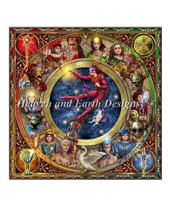 HAED �N���X�X�e�b�`�����イ��|�`���[�g Heaven And Earth Designs �}�� ��� �ySupersized Montage Legacy Tarot Max Colors�z Ciro Marchetti
